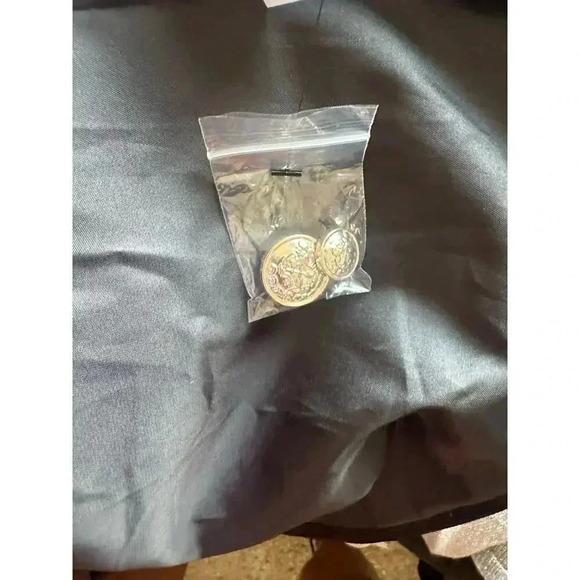 NWT Lulus Captain's Blog Black Double-Breasted Coat/Dress in  Black Size M - Picture 15 of 15